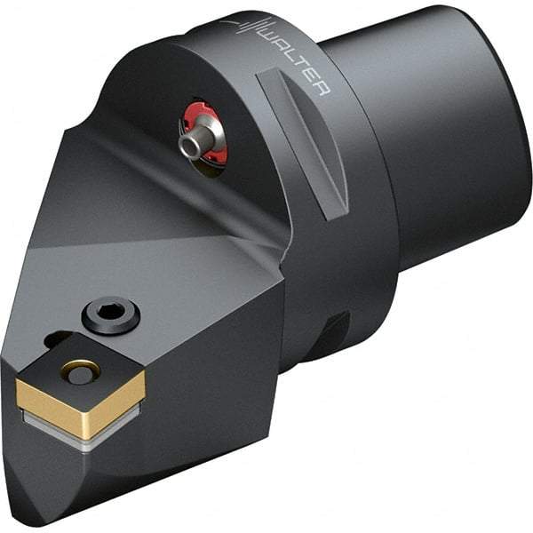 Walter - 0° Lead Angle, Indexable Turning Toolholder - 107.6mm OAL, Series PSKN-CAPTO-AUSSEN - USA Tool & Supply