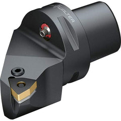 Walter - 95° Lead Angle, Indexable Turning Toolholder - 59mm OAL, Series PWLN-CAPTO-AUSSEN - USA Tool & Supply