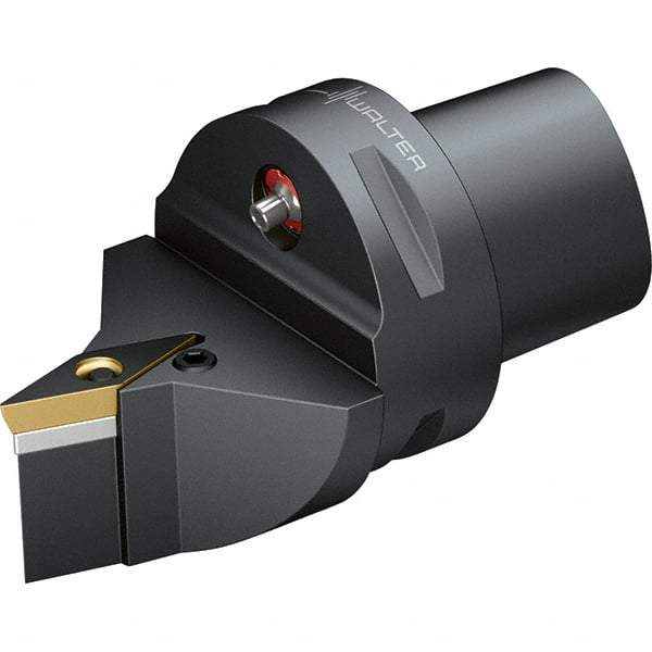 Walter - 72.5° Lead Angle, Indexable Turning Toolholder - 74mm OAL, Series PVVB-CAPTO-AUSSEN - USA Tool & Supply