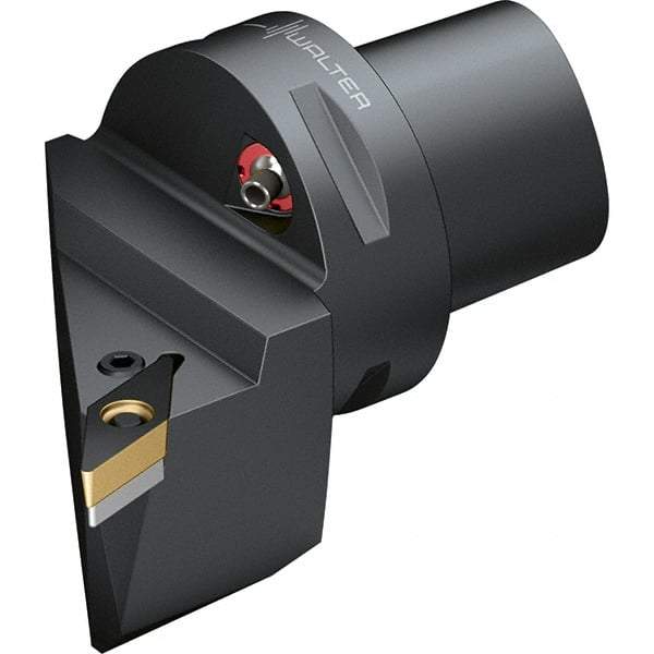 Walter - 107.5° Lead Angle, Indexable Turning Toolholder - 103mm OAL, Series PVHB-CAPTO-AUSSEN - USA Tool & Supply