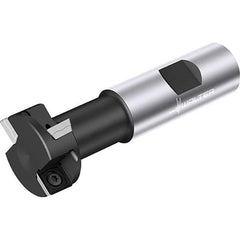 Walter - 0.807" Cutting Diam x 11/32" Cutting Width, 2 Cutter Inserts, Indexable T-Slot Cutter - 2-7/8" OAL - USA Tool & Supply