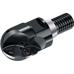 Walter - 50mm Cut Diam, 46mm Max Depth of Cut, 45mm Shank Diam, 105mm OAL, Indexable Ball Nose End Mill - 8,900 Max RPM - USA Tool & Supply