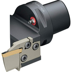 Walter - 0.591" Max Depth of Cut, Indexable Grooving Cutoff Toolholder - Series NCEE-GX24-CAPTO - USA Tool & Supply