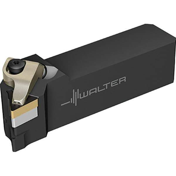 Walter - 91° Lead Angle, 20mm Shank Height x 20mm Shank Width, Indexable Turning Toolholder - 115mm OAL, Series DTGN-ISO-AUSSEN-P - USA Tool & Supply