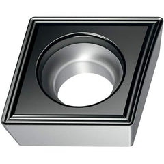 Walter - CCMT FM6 Grade WSM30S Turning Insert - TiAlN+Al2O3+(Al) Finish, 80° Rhombic, 9.53mm Inscr Circle, 3.97mm Thick, 0.8mm Corner Radius - USA Tool & Supply