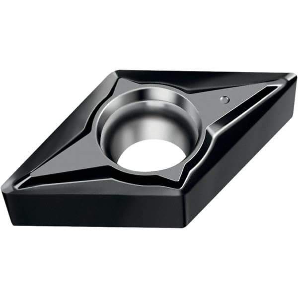 Walter - DCGT FN2 Grade WNN10 Turning Insert - TiAlN Finish, 55° Rhombic, 6.35mm Inscr Circle, 2.38mm Thick, 0.2mm Corner Radius - USA Tool & Supply