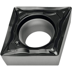 Walter - CCMT FM4 Grade WSM10S Turning Insert - TiAlN+Al2O3+(Al) Finish, 80° Rhombic, 9.53mm Inscr Circle, 3.97mm Thick, 0.2mm Corner Radius - USA Tool & Supply
