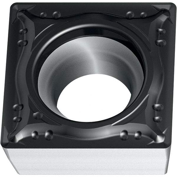 Walter - SCMT MM4 Grade WSM10S Turning Insert - TiAlN+Al2O3+(Al) Finish, 90° Square, 9.53mm Inscr Circle, 3.97mm Thick, 0.8mm Corner Radius - USA Tool & Supply