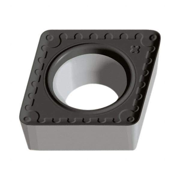 Walter - CCMT PM Grade WPP20S Turning Insert - TiCN+Al2O3+(TiCN) Finish, 80° Rhombic, 9.53mm Inscr Circle, 3.97mm Thick, 0.4mm Corner Radius - USA Tool & Supply