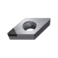Walter - DCGW FS-1 Grade WDN10 Turning Insert - Polycrystaline Diamond Finish, 55° Rhombic, 6.35mm Inscr Circle, 2.38mm Thick, 0.4mm Corner Radius - USA Tool & Supply