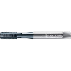Walter-Prototyp - M5x0.80 DIN 371 6HX 4 Flute TiCN Finish High Speed Steel Straight Flute Machine Tap - Bottoming, Right Hand Thread, 72.1mm OAL, 13mm Thread Length - Exact Industrial Supply