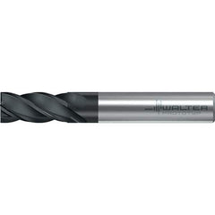 Walter-Prototyp - 12mm, 26mm LOC, 12mm Shank Diam, 83mm OAL, 4 Flute, Solid Carbide Square End Mill - TiAlN Finish, 38° Helix, Right Hand Cut, Right Hand Flute, Series MC251-A-4-B - USA Tool & Supply