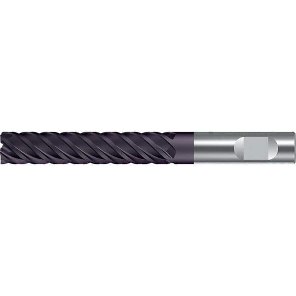 Walter-Prototyp - 16mm, 50mm LOC, 16mm Shank Diam, 115mm OAL, 5 Flute, Solid Carbide Square End Mill - TiAlN Finish, 45° Helix, Right Hand Cut, Right Hand Flute, Series MC122-W-L - USA Tool & Supply