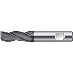 Walter-Prototyp - 10mm, 19mm LOC, 10mm Shank Diam, 72mm OAL, 3 Flute, Solid Carbide Square End Mill - TiCN Finish, 30° Helix, Right Hand Cut, Right Hand Flute, Series H3127116 - USA Tool & Supply