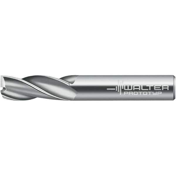 Walter-Prototyp - 4mm, 14mm LOC, 4mm Shank Diam, 50mm OAL, 3 Flute, Solid Carbide Square End Mill - TiCN Finish, 30° Helix, Right Hand Cut, Right Hand Flute, Series H3027416 - USA Tool & Supply
