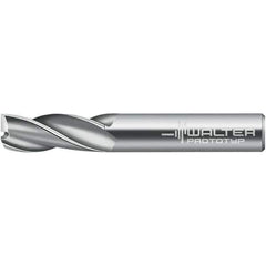 Walter-Prototyp - 10mm, 32mm LOC, 10mm Shank Diam, 100mm OAL, 3 Flute, Solid Carbide Square End Mill - TiCN Finish, 30° Helix, Right Hand Cut, Right Hand Flute, Series H3027416 - USA Tool & Supply