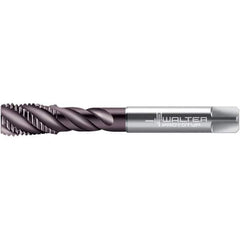 Walter-Prototyp - M20x2.50 DIN 376 4 Flute 6HX Bottoming Spiral Flute Tap - High Speed Steel, Hardlube Finish, 140mm OAL, Right Hand Flute, Right Hand Thread, 17.380, Series EP2056352 - USA Tool & Supply