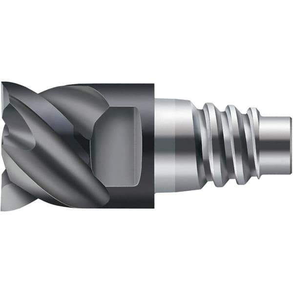 Walter-Prototyp - Grade WJ30TF Carbide Milling Tip Insert - TiAlN Finish, 5 Flutes, 25mm Cutting Diam, 26mm Depth of Cut, 50° Helix - USA Tool & Supply