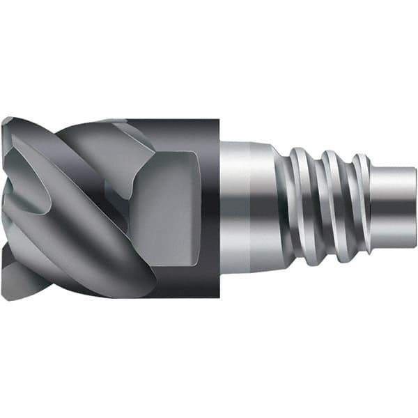Walter-Prototyp - Grade WJ30TF Carbide Milling Tip Insert - TiAlN Finish, 4 Flutes, 20mm Cutting Diam, 21mm Depth of Cut, 0.157" Cnr Rad, 50° Helix - USA Tool & Supply