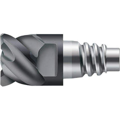 Walter-Prototyp - Grade WJ30TF Carbide Milling Tip Insert - TiAlN Finish, 4 Flutes, 20mm Cutting Diam, 21mm Depth of Cut, 0.157" Cnr Rad, 50° Helix - USA Tool & Supply