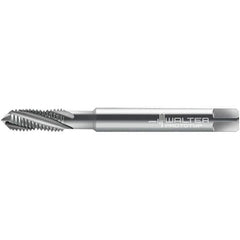 Walter-Prototyp - 3/8-16 ~DIN 2184-1 4 Flute 3B Semi-Bottoming Spiral Flute Tap - High Speed Steel, Uncoated, 101.77mm OAL, Right Hand Flute, Right Hand Thread, 7.860, Series 224104 - USA Tool & Supply