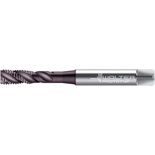 Walter-Prototyp - M6x1.00 ~DIN 371 3 Flute 6HX Bottoming Spiral Flute Tap - High Speed Steel, Hardlube Finish, 82.5mm OAL, Right Hand Flute, Right Hand Thread, 4.950, Series EP2051352 - USA Tool & Supply