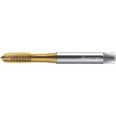Walter-Prototyp - M3.5x0.60, 2 Flute, Oxide Finish, High Speed Steel Spiral Point Tap - Right Hand Thread, 57.25mm OAL, 9mm Thread Length, 3.5mm Shank Diam, Series TC216-M-C0 - Exact Industrial Supply