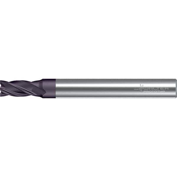 Walter-Prototyp - 5mm, 9mm LOC, 6mm Shank Diam, 54mm OAL, 4 Flute, Solid Carbide Square End Mill - TiAlN Finish, 30° Helix, Right Hand Cut, Right Hand Flute, Series MC111-A-4-A - USA Tool & Supply