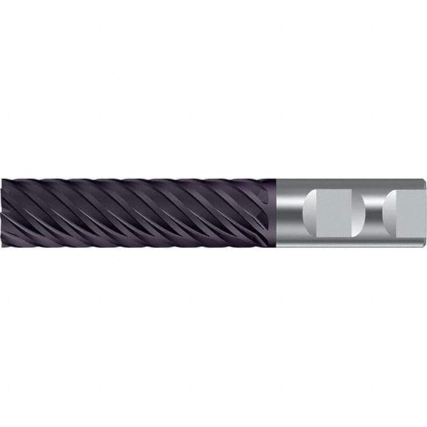 Walter-Prototyp - 25mm, 125mm LOC, 25mm Shank Diam, 188mm OAL, 8 Flute, Solid Carbide Square End Mill - TiAlN Finish, 45° Helix, Right Hand Cut, Right Hand Flute, Series MC122-W-X-K - USA Tool & Supply