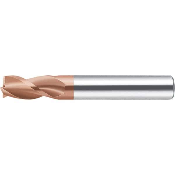 Walter-Prototyp - 2mm, 6mm LOC, 4mm Shank Diam, 57mm OAL, 3 Flute, Solid Carbide Square End Mill - AlCrN Finish, 35° Helix, Right Hand Cut, Right Hand Flute, Series MC232-A-3-B - USA Tool & Supply