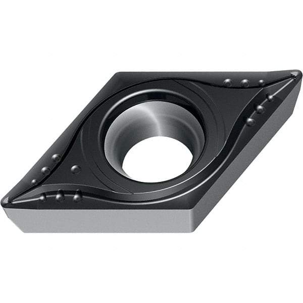 Walter - DPMT MP4 Grade WPP20S Turning Insert - TiCN+Al2O3+(TiCN) Finish, 55° Rhombic, 6.35mm Inscr Circle, 2.38mm Thick, 0.4mm Corner Radius - USA Tool & Supply