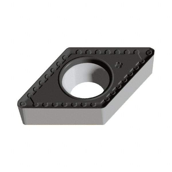 Walter - DCMT PM Grade WSM20S Turning Insert - TiAlN+Al2O3+(Al) Finish, 55° Rhombic, 9.53mm Inscr Circle, 3.97mm Thick, 0.4mm Corner Radius - USA Tool & Supply