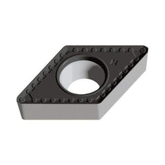 Walter - DCMT PM Grade WSM20S Turning Insert - TiAlN+Al2O3+(Al) Finish, 55° Rhombic, 9.53mm Inscr Circle, 3.97mm Thick, 0.4mm Corner Radius - USA Tool & Supply