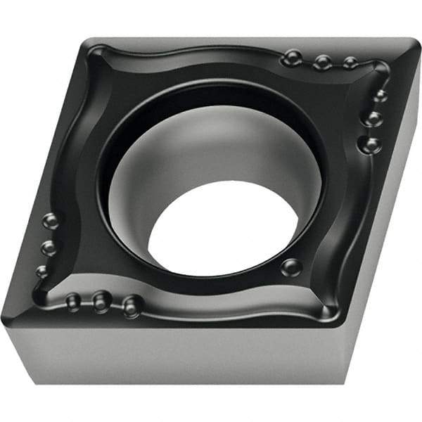Walter - CPGT MM4 Grade WSM01 Turning Insert - TiAlN+Al2O3+(ZrN) Finish, 80° Rhombic, 9.53mm Inscr Circle, 3.97mm Thick, 0.4mm Corner Radius - USA Tool & Supply
