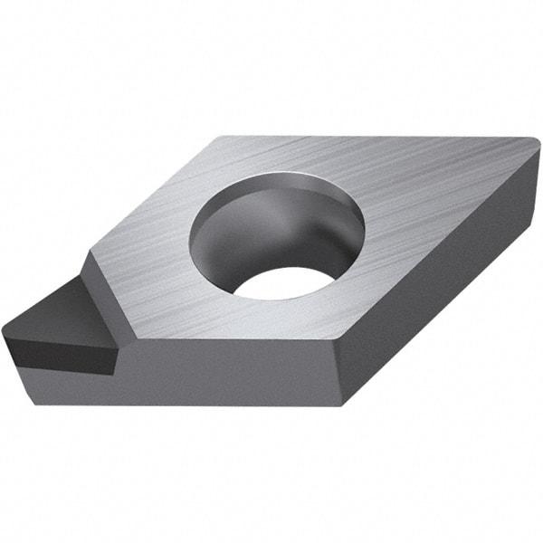 Walter - DPGW FS-1 Grade WDN10 Turning Insert - Polycrystaline Diamond Finish, 55° Rhombic, 6.35mm Inscr Circle, 2.38mm Thick, 0.4mm Corner Radius - USA Tool & Supply