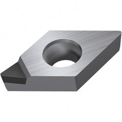 Walter - DPGW FS-1 Grade WDN10 Turning Insert - Polycrystaline Diamond Finish, 55° Rhombic, 6.35mm Inscr Circle, 2.38mm Thick, 0.4mm Corner Radius - USA Tool & Supply