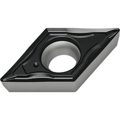 Walter - DPMT FP4 Grade WPP10S Turning Insert - TiCN+Al2O3+(TiCN) Finish, 55° Rhombic, 6.35mm Inscr Circle, 2.38mm Thick, 0.4mm Corner Radius - USA Tool & Supply