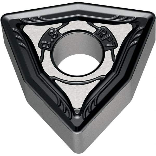 Walter - WNMG RP7 Grade WKP30S Turning Insert - TiCN+Al2O3+(TiCN) Finish, 80° Trigon, 12.7mm Inscr Circle, 4.76mm Thick, 0.8mm Corner Radius - USA Tool & Supply