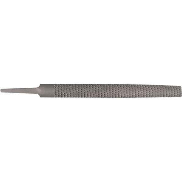 Stanley - 8" Long, Bastard Cut, Half Round American-Pattern File - Single Cut, 1/4" Overall Thickness - USA Tool & Supply