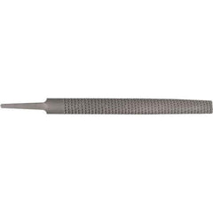 Stanley - 8" Long, Bastard Cut, Half Round American-Pattern File - Single Cut, 1/4" Overall Thickness - USA Tool & Supply