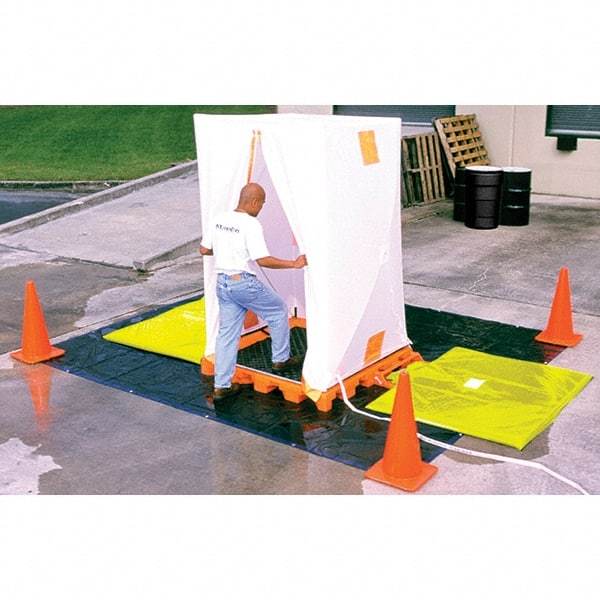 UltraTech - 176 Gal Sump, 6,000 Lb Capacity, Linear Low-Density Polyethylene Decon Deck, Hospital Model - 61-1/4" Long x 52" Wide x 5-3/4" High - USA Tool & Supply