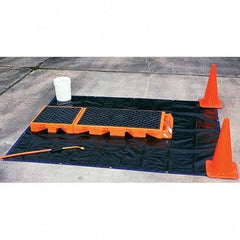 UltraTech - 99 Gal Sump, 4,500 Lb Capacity, Linear Low-Density Polyethylene Decon Deck, Non-Ambulatory - 82-1/2" Long x 25.88" Wide x 5-3/4" High - USA Tool & Supply