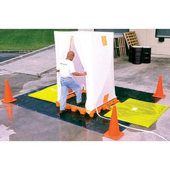 UltraTech - Vinyl Coated Nylon Liner, Waterproof Fabric Decon Deck Privacy Shelter - 12" Long x 12" Wide x 52" High - USA Tool & Supply