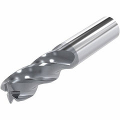 Niagara Cutter - 0.63", 4 Flute, Solid Carbide, 0.09" Corner Radius End Mill - 4" OAL, 30° Helix, Right Hand Flute, 1-7/8" LOC, Right Hand Cut - USA Tool & Supply