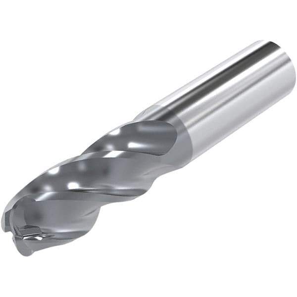Niagara Cutter - 3/4", 4 Flute, Solid Carbide, 1/4" Corner Radius End Mill - 5" OAL, 30° Helix, Right Hand Flute, 2-1/4" LOC, Right Hand Cut - USA Tool & Supply