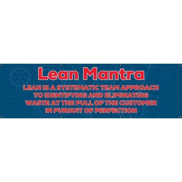 NMC - Banners Message Type: Safety Reinforcement & Motivational Legend: Lean Mantra - USA Tool & Supply