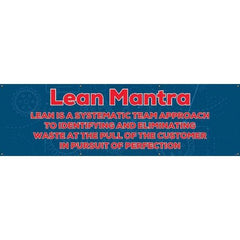 NMC - Banners Message Type: Safety Reinforcement & Motivational Legend: Lean Mantra - USA Tool & Supply