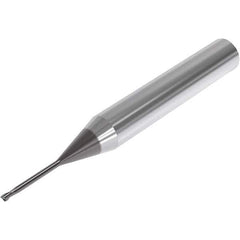 Seco - 2mm, 2 Flute, Single End, Solid Carbide, 0.15mm Corner Radius End Mill - 60mm OAL, 30° Helix, Right Hand Flute, 3mm LOC, Right Hand Cut, 20mm Extended Reach - USA Tool & Supply