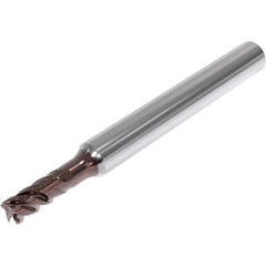 Seco - 5mm, 4 Flute, Single End, Solid Carbide, Corner Chamfer End Mill - 57mm OAL, 48° Helix, Right Hand Flute, 10mm LOC, Right Hand Cut, 16mm Extended Reach - USA Tool & Supply