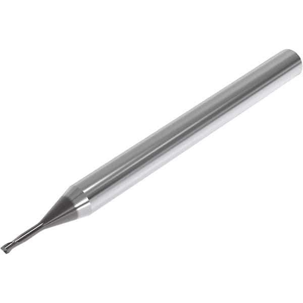 Seco - 1.2mm, 2 Flute, Single End, Solid Carbide, 0.1mm Corner Radius End Mill - 50mm OAL, 30° Helix, Right Hand Flute, 1.8mm LOC, Right Hand Cut, 6mm Extended Reach - USA Tool & Supply